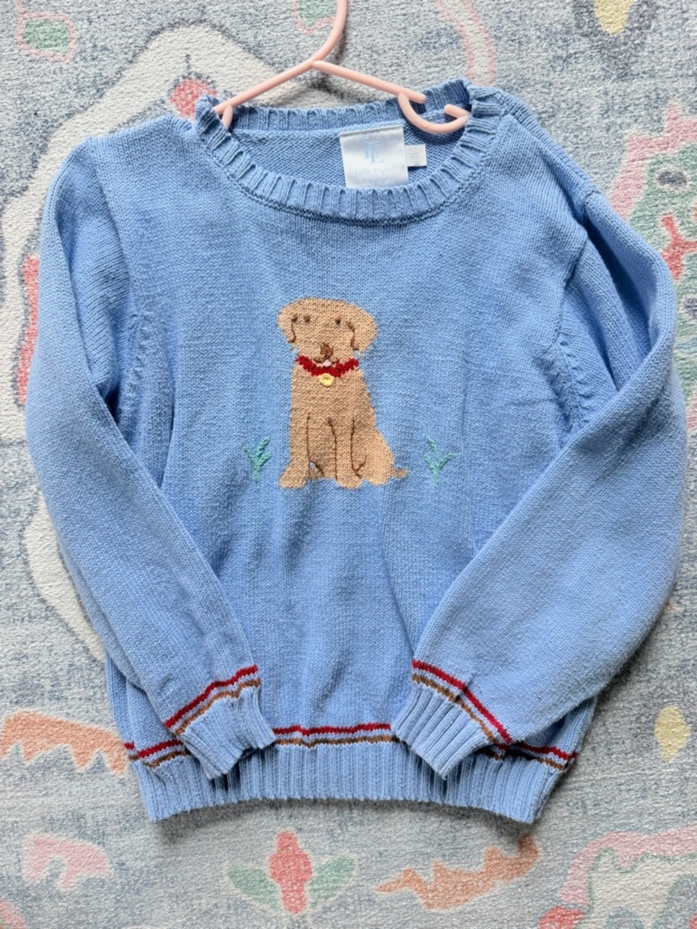 Little English intarsia sweater 🐾